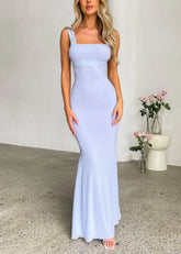 Beverley Lilac Mesh Maxi Dress
