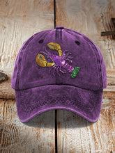 Unisex Distressed Cotton Mardi Gras Hat