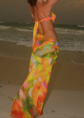 Beach Gradient Printed Maxi Dress