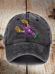 Unisex Distressed Cotton Mardi Gras Hat