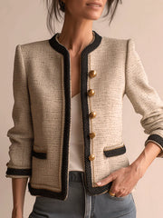 Elegant Tweed Cropped Jacket
