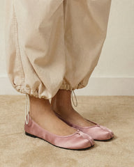 Satin Tabi Ballet Flats