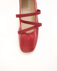 Cross Straps Foldable Ballet Flats