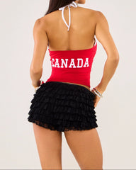 Team Canada Halter Tank Top