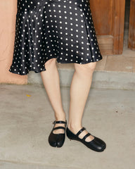 Double Straps Tabi Ballet Flats