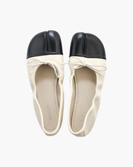 Foldable Color Block Tabi Flats