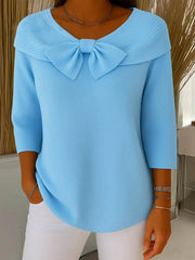 Women's Christmas Bow Casual Tops