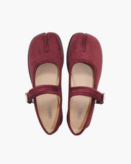Suede Tabi Mary Jane Flats
