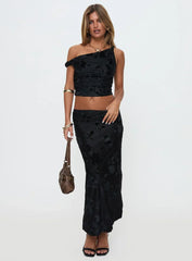 Look At You Go Asymmetrical Set Black