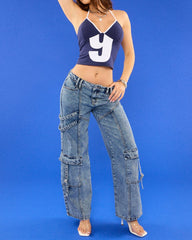 Lucky Number Halter Tank Top