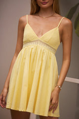 Butter Me Up Mini Dress Yellow