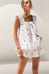 America 250 Minimal Stars Ruffle Lounge Set