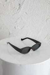 Janis Cat-eye Acetate Sunglasses Black