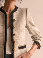 Elegant Tweed Cropped Jacket