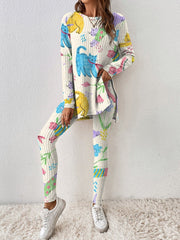 Women's Stretching Kitten Pajama Set