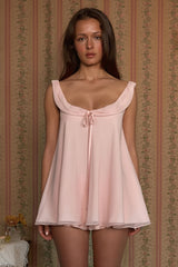 Elegant Ruffle Solid Flowy Skirt Set