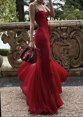 Corset Lace-Up Mermaid Gown With Gloves