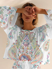 Women's Bohemian Long Sleeve Pajama Set