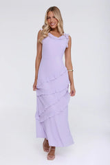 Star Effect Maxi Dress Lavender