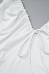 Casual Backless Bow Slim Halter Top