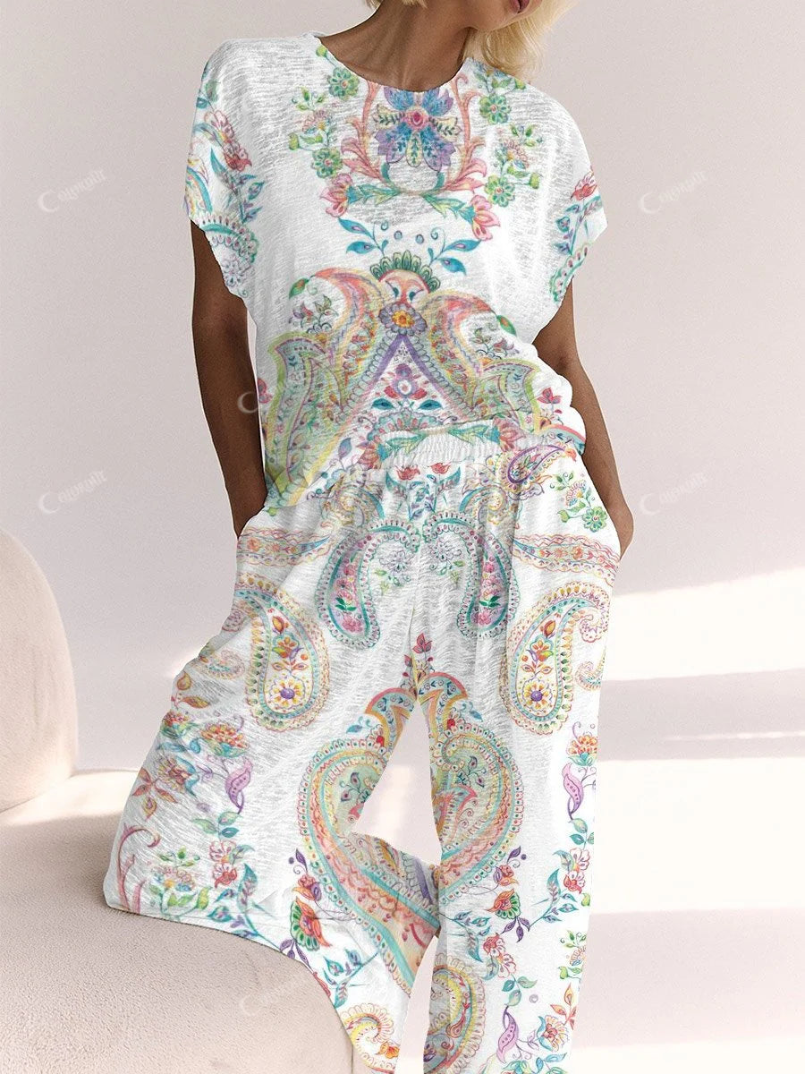 Women's Bohemian Printed Lounge Set