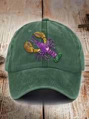 Unisex Distressed Cotton  Mardi Gras Hat
