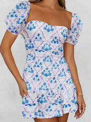 Short sleeve mini dress