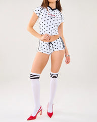 Game Day Crush Polka Dot Hot Shorts