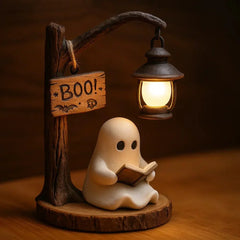 👻📖Cute Ghost Reading Lantern - BOO!(✨Same as in the video)